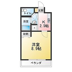 ジョディグランデ西船橋 1Kの間取図画像