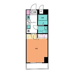 Nステージ西船橋3 1Kの間取図画像