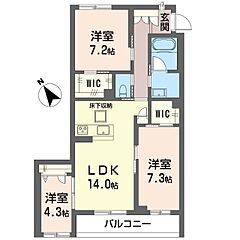 物件の間取り