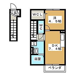 ソーヤエイトクファーム 1DKの間取図画像