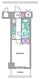 Nステージ西船橋3 1Kの間取図画像