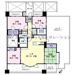 レクセルプラッツァ南行徳 4LDKの間取り