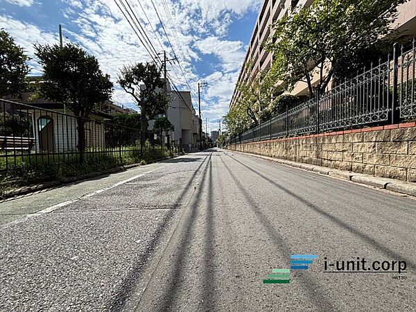 前面道路です。