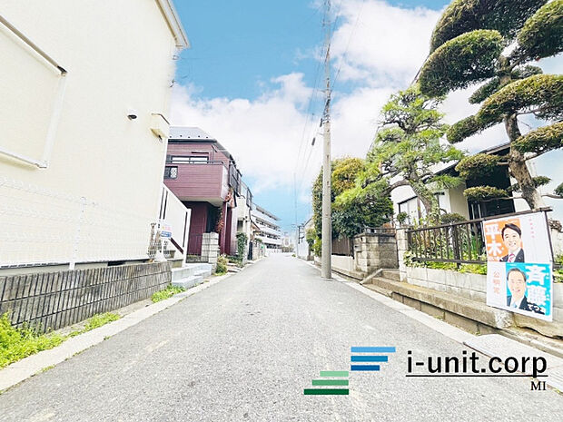 前面道路です。