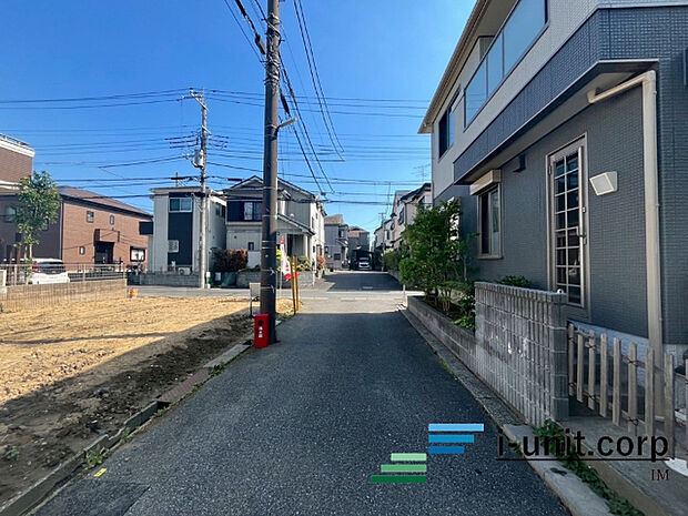 前面道路です。