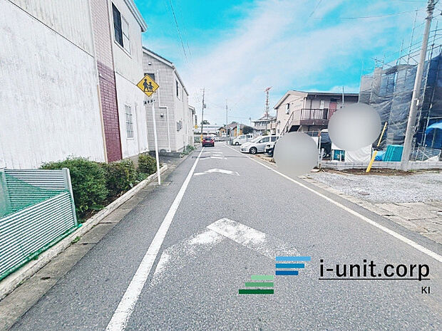 前面道路です。