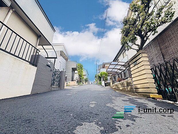 前面道路です。