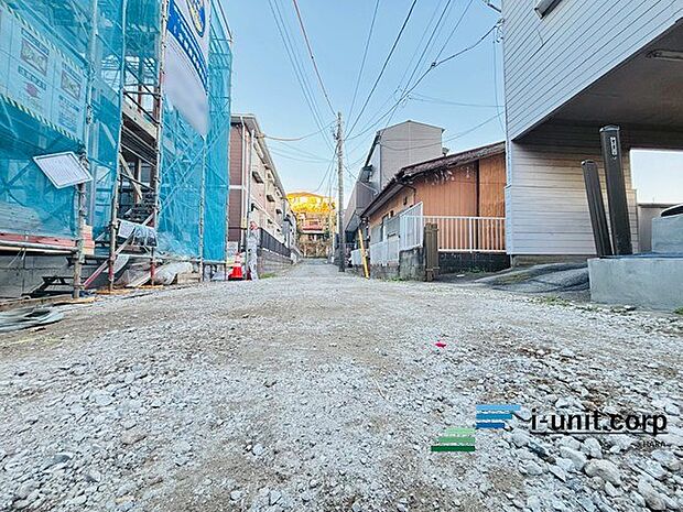 前面道路です！