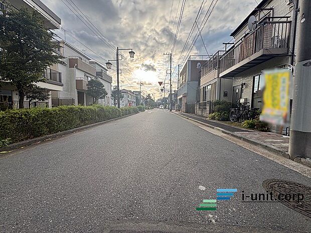 前面道路です。