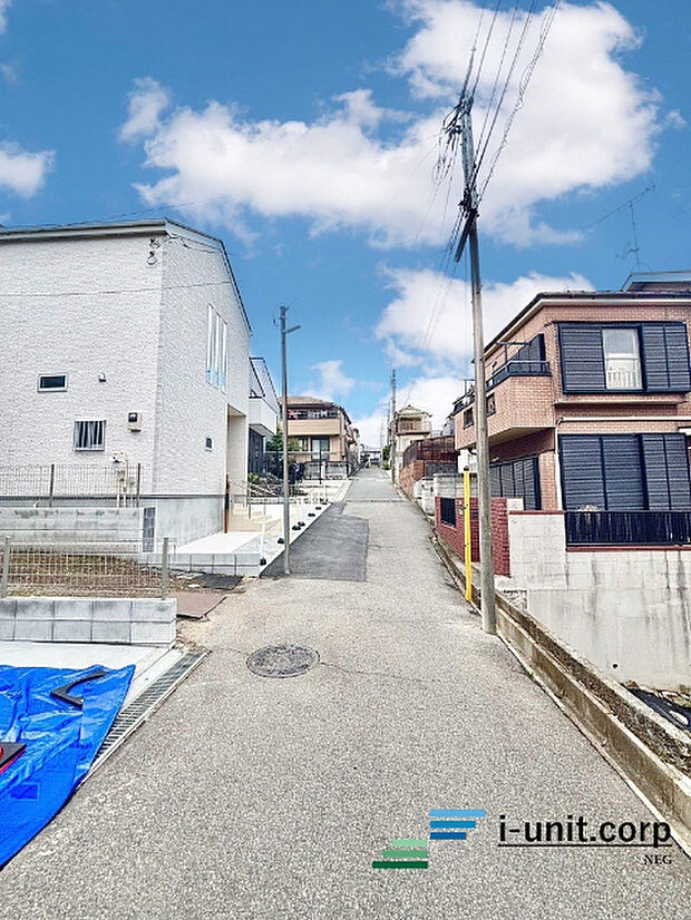 前面道路です。