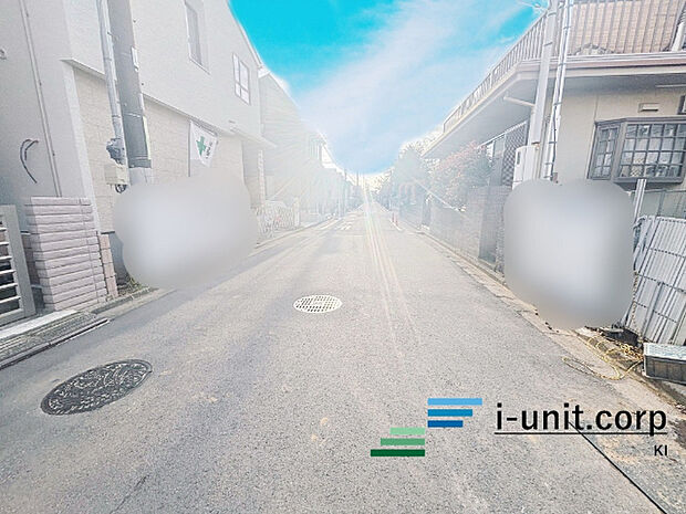 前面道路です。