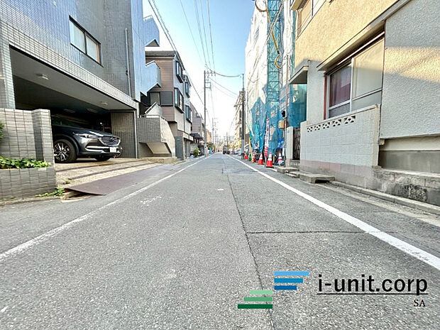 前面道路です。