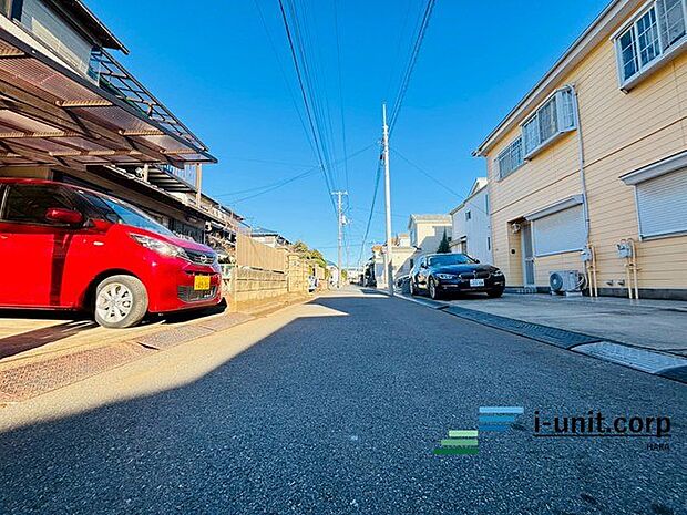 前面道路です。