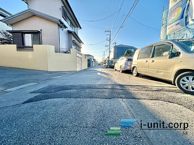 前面道路です。