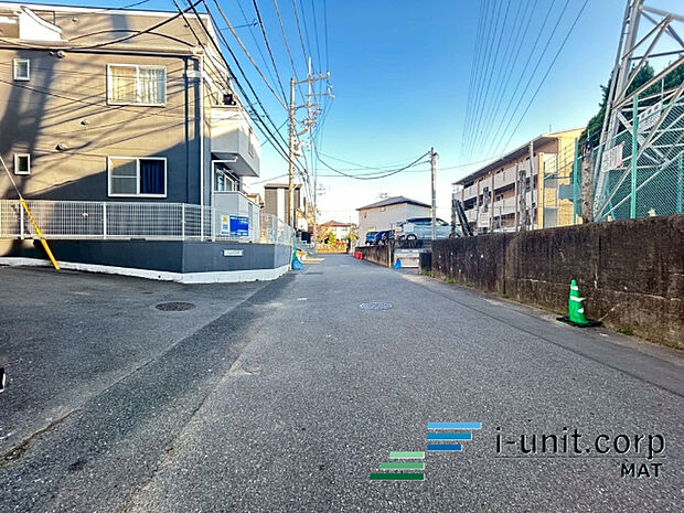 前面道路です。