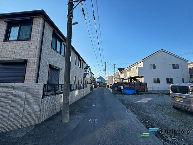 前面道路です。