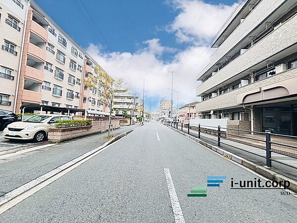 前面道路です。
