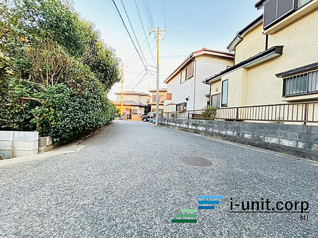 前面道路です。