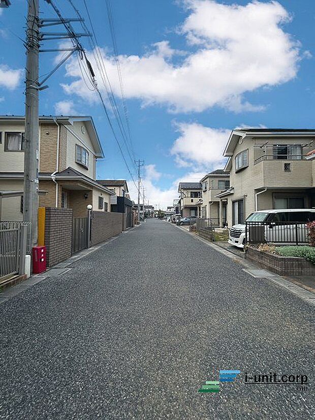 前面道路です。