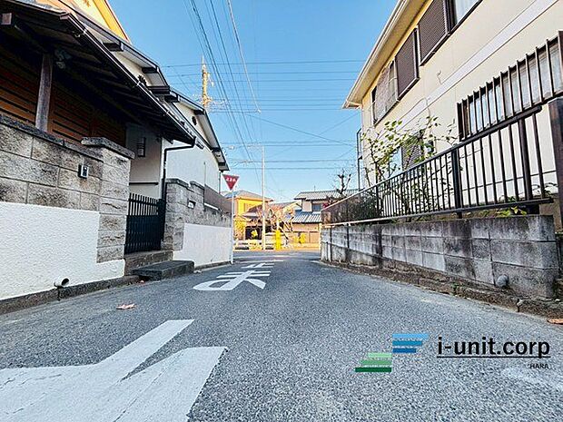 前面道路です。