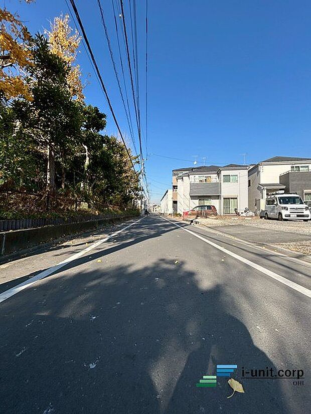 前面道路です。