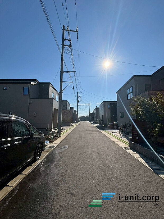 前面道路です。