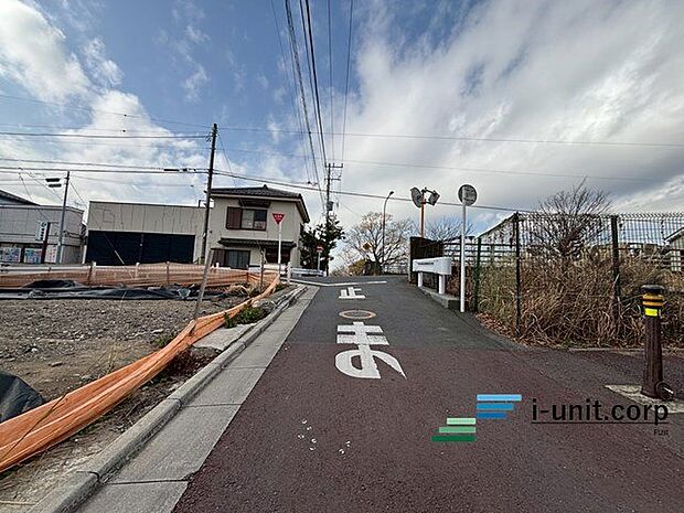 前面道路です。