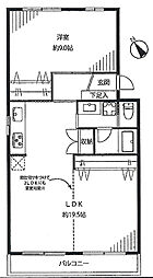 行徳コリーナ 1LDKの間取図画像
