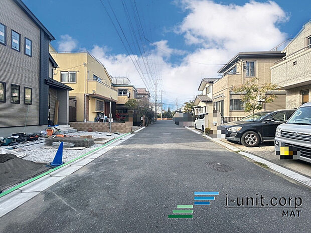 前面道路です。