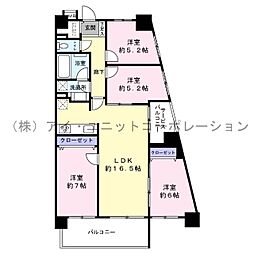 センチュリー船橋 4LDKの間取図画像