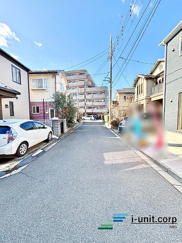 前面道路です。
