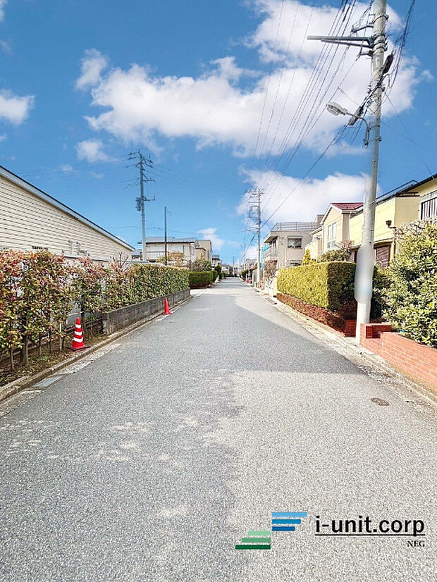 前面道路です。