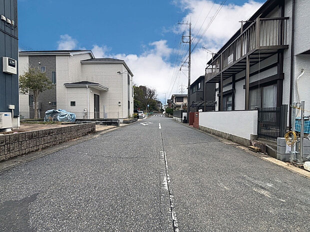 前面道路です。