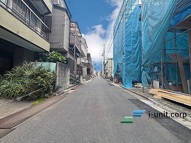 前面道路です。