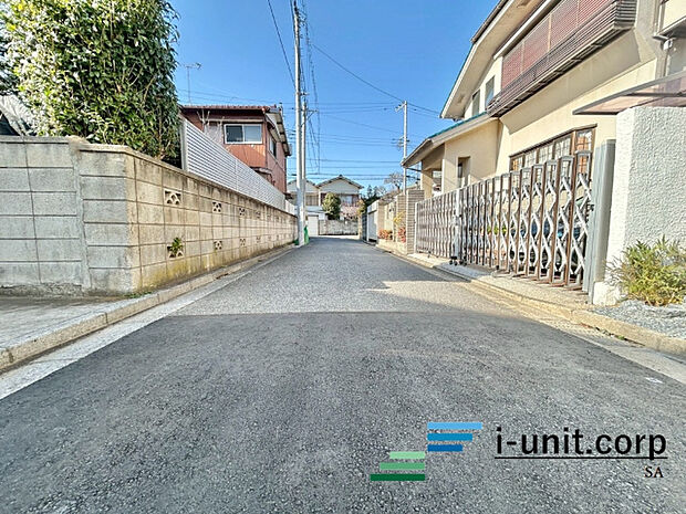 前面道路です。