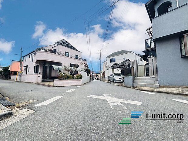 前面道路です。