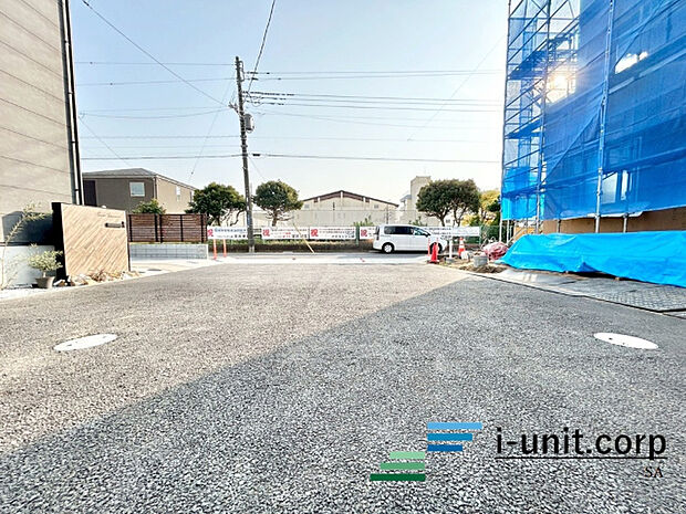 前面道路です。