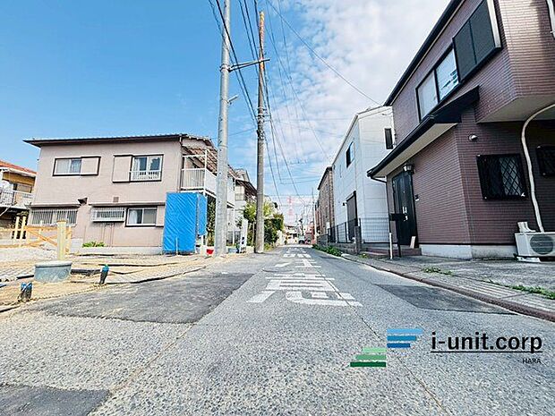 前面道路です。