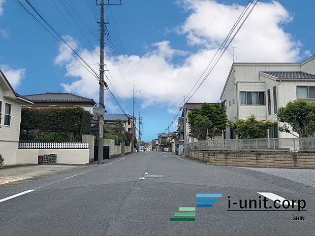 前面道路です。