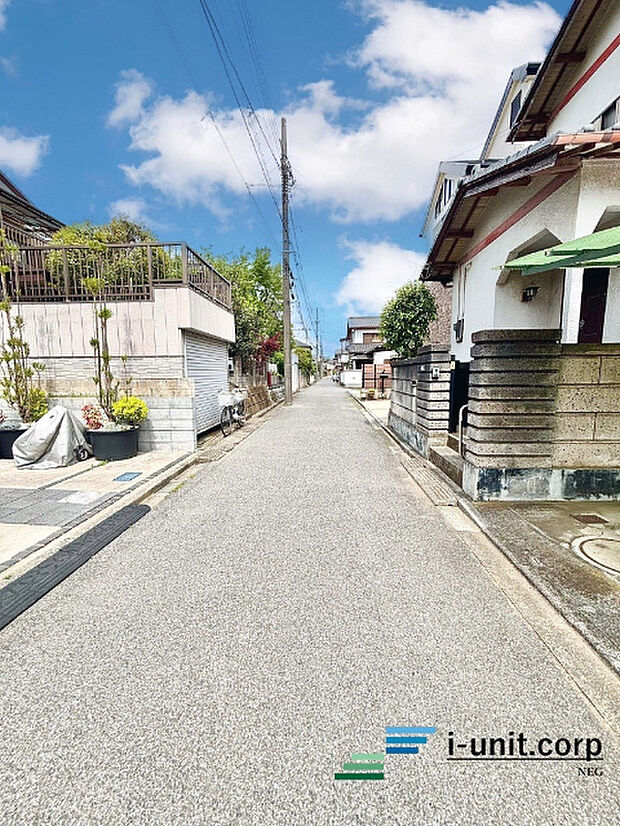 前面道路です。