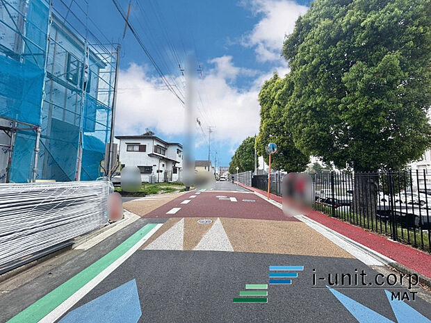 前面道路です。