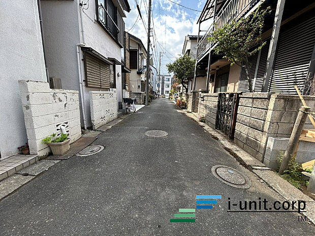 前面道路です。