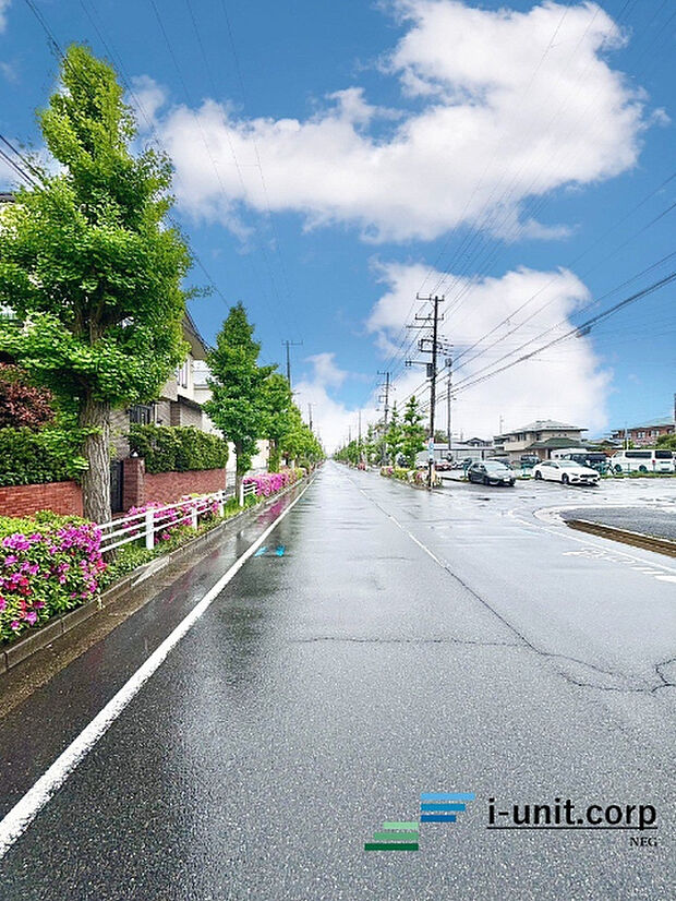 前面道路です。