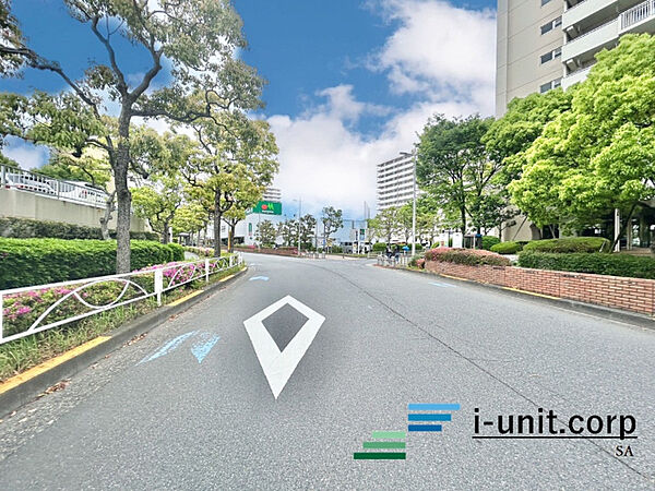 前面道路です。