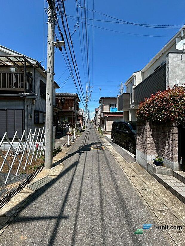 前面道路です。