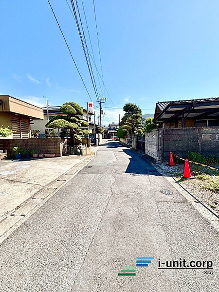 前面道路です。