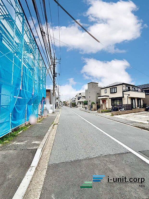 前面道路です。