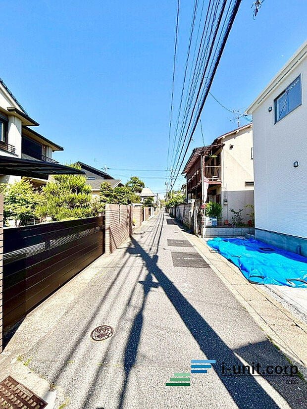 前面道路です。