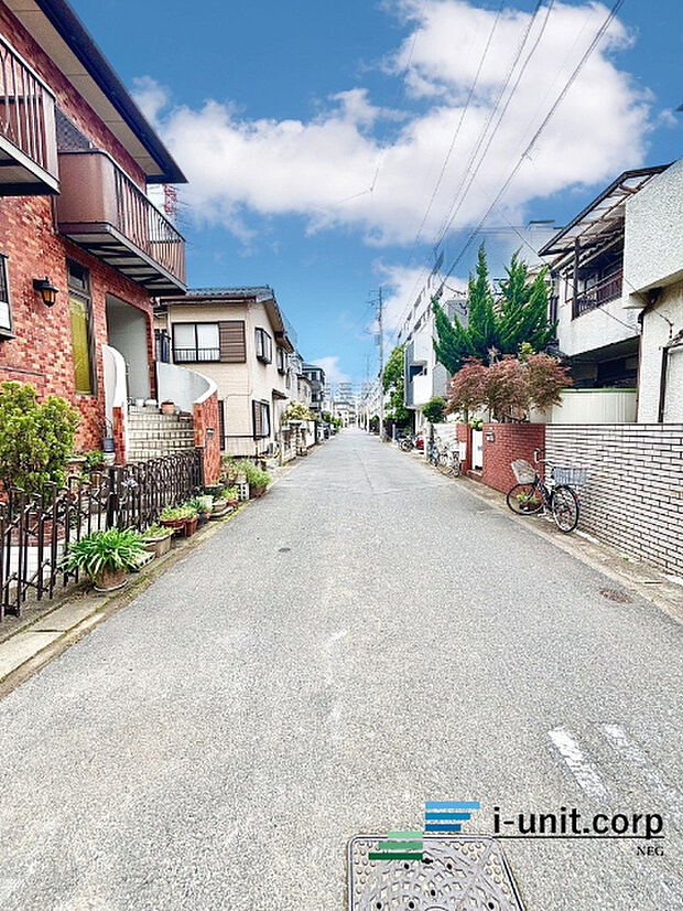 前面道路です。