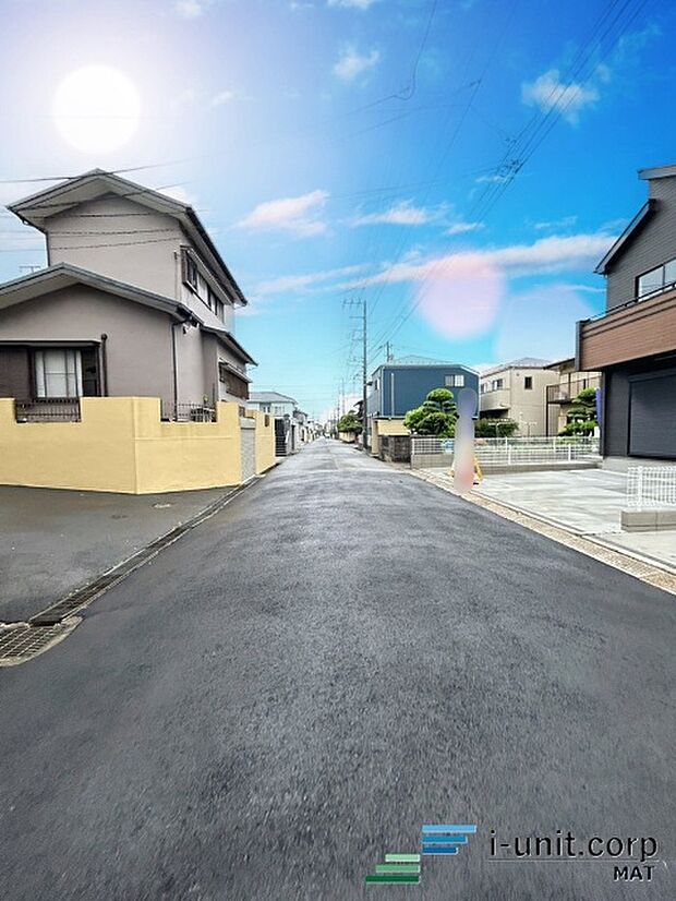 前面道路です。